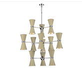 David Hunt Lighting Hyde 24 Light Complete with Bespoke Metal Shade Chrome